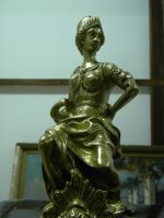 e(2) statuina in ottone dopo la pulitura